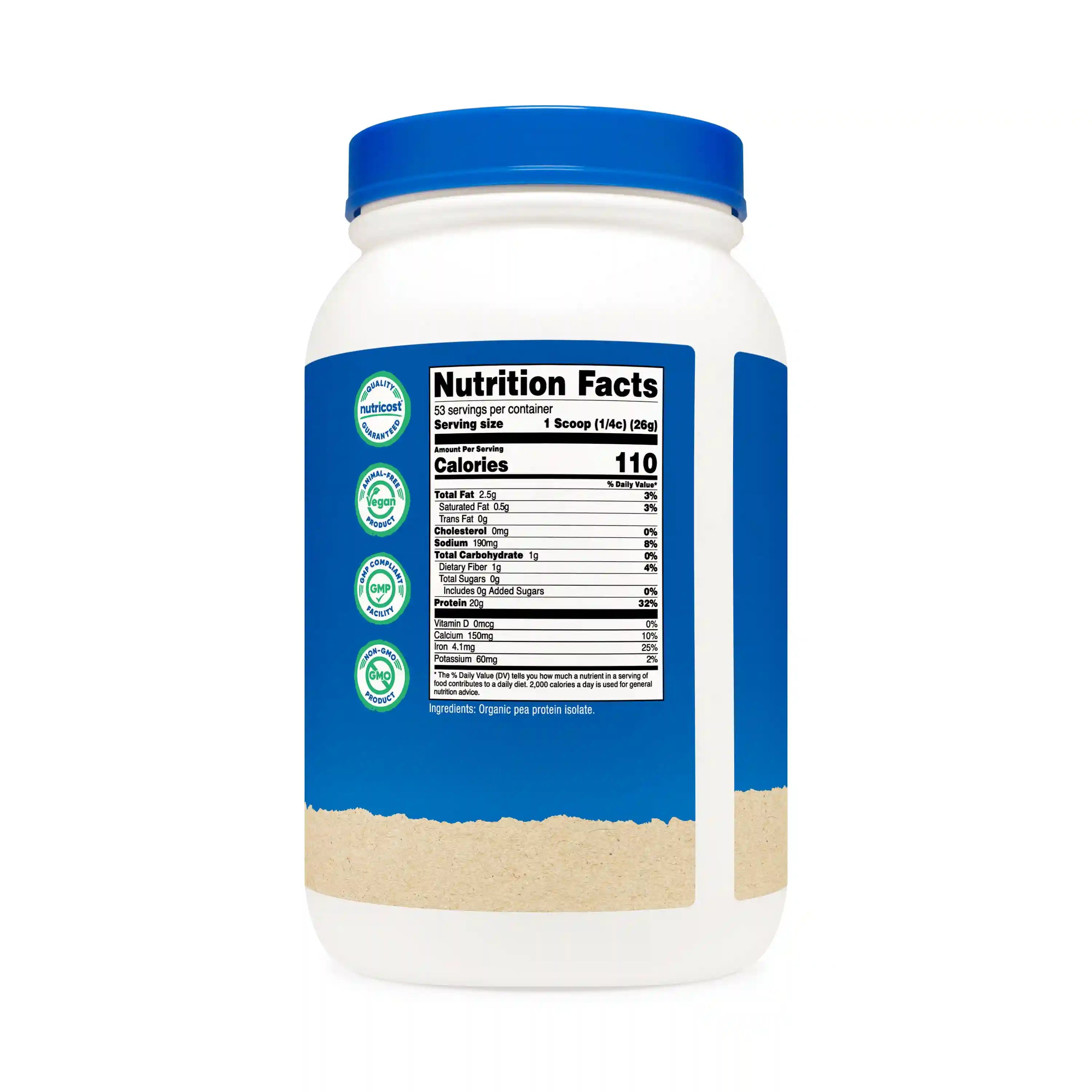 Nutricost Organic Pea Protein Powder