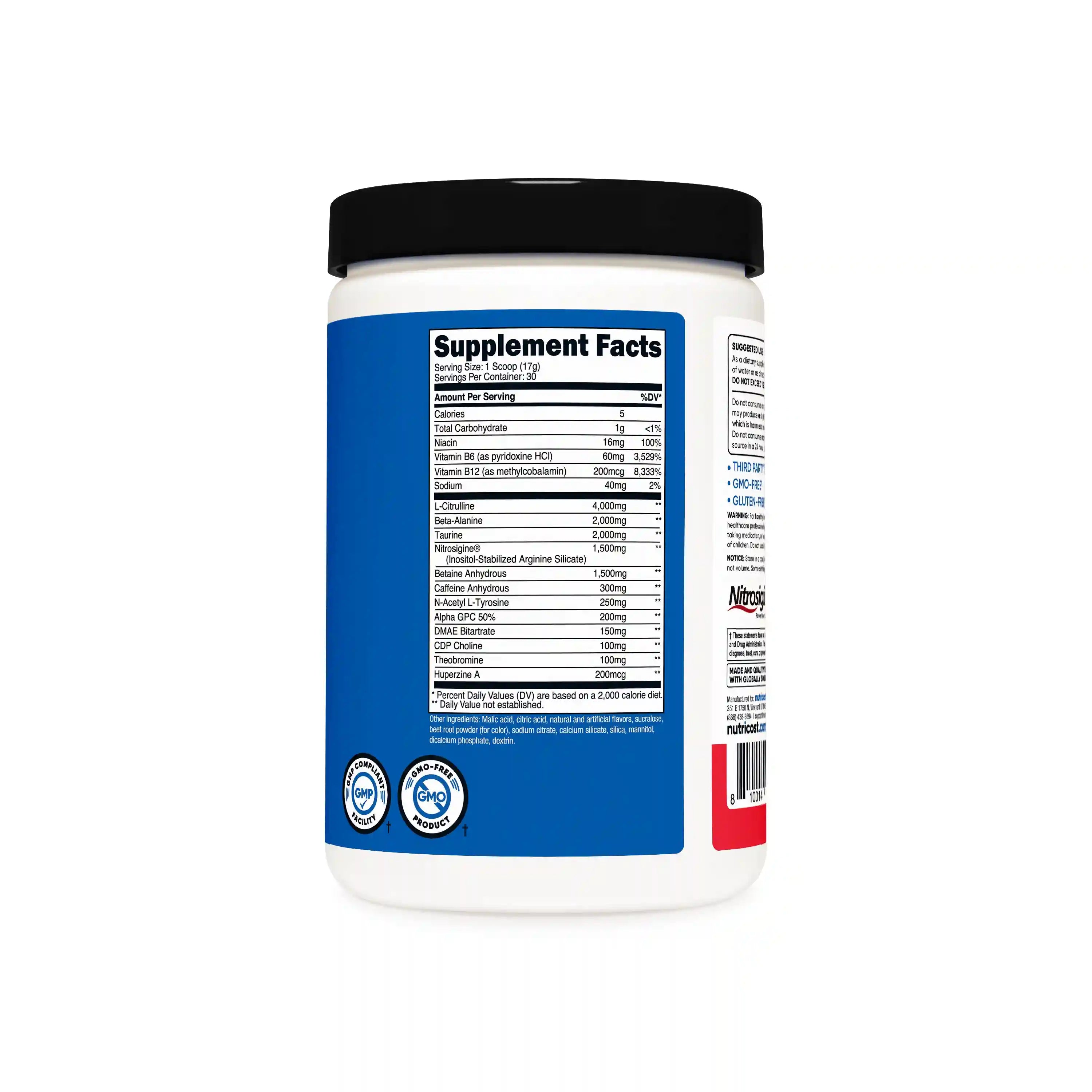 Nutricost Pre-X Workout Complex Powder