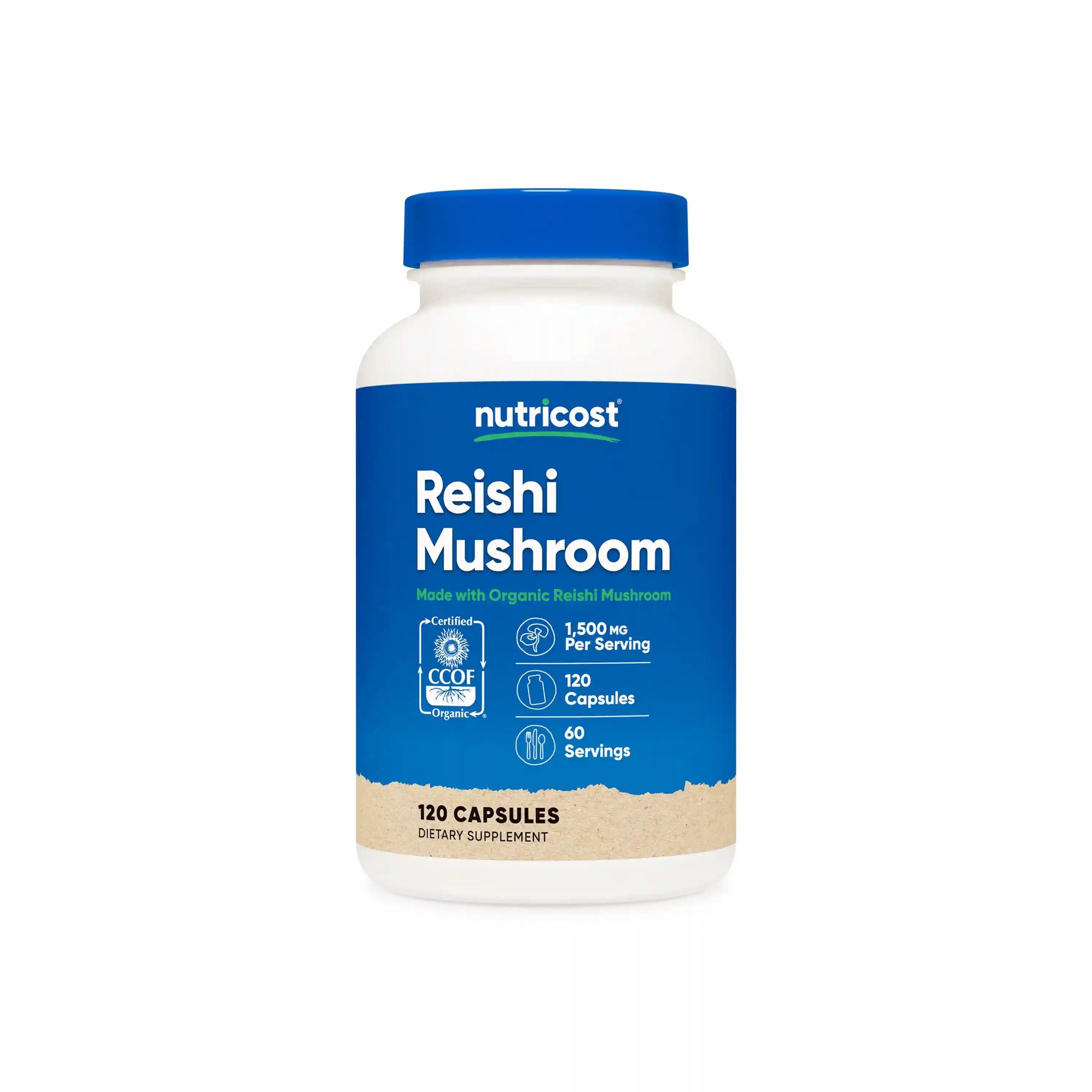 Nutricost Made With Organic Reishi Mushroom Capsules