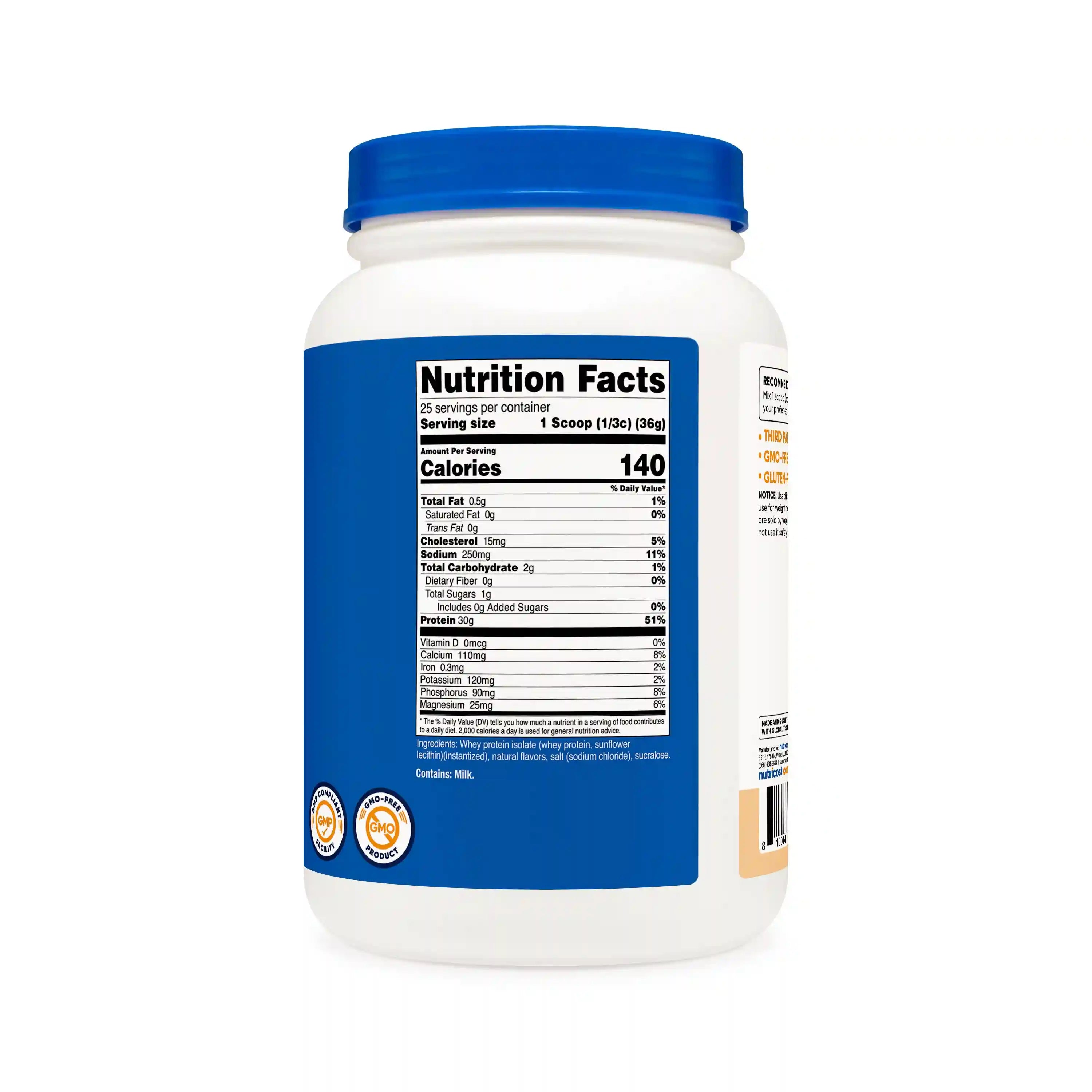 Nutricost Whey Protein Isolate Powder