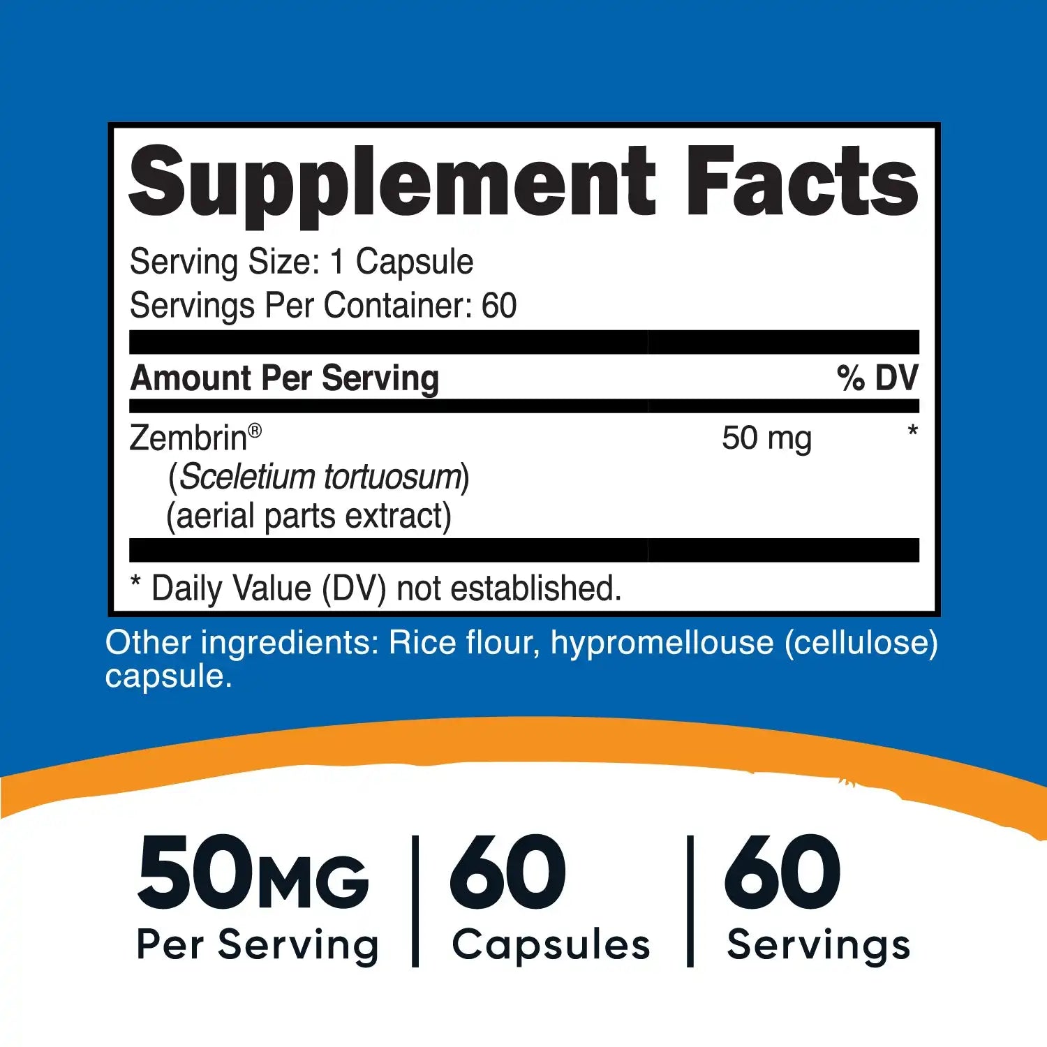 Nutricost Sceletium Tortuosum (Made with Zembrin) Capsules