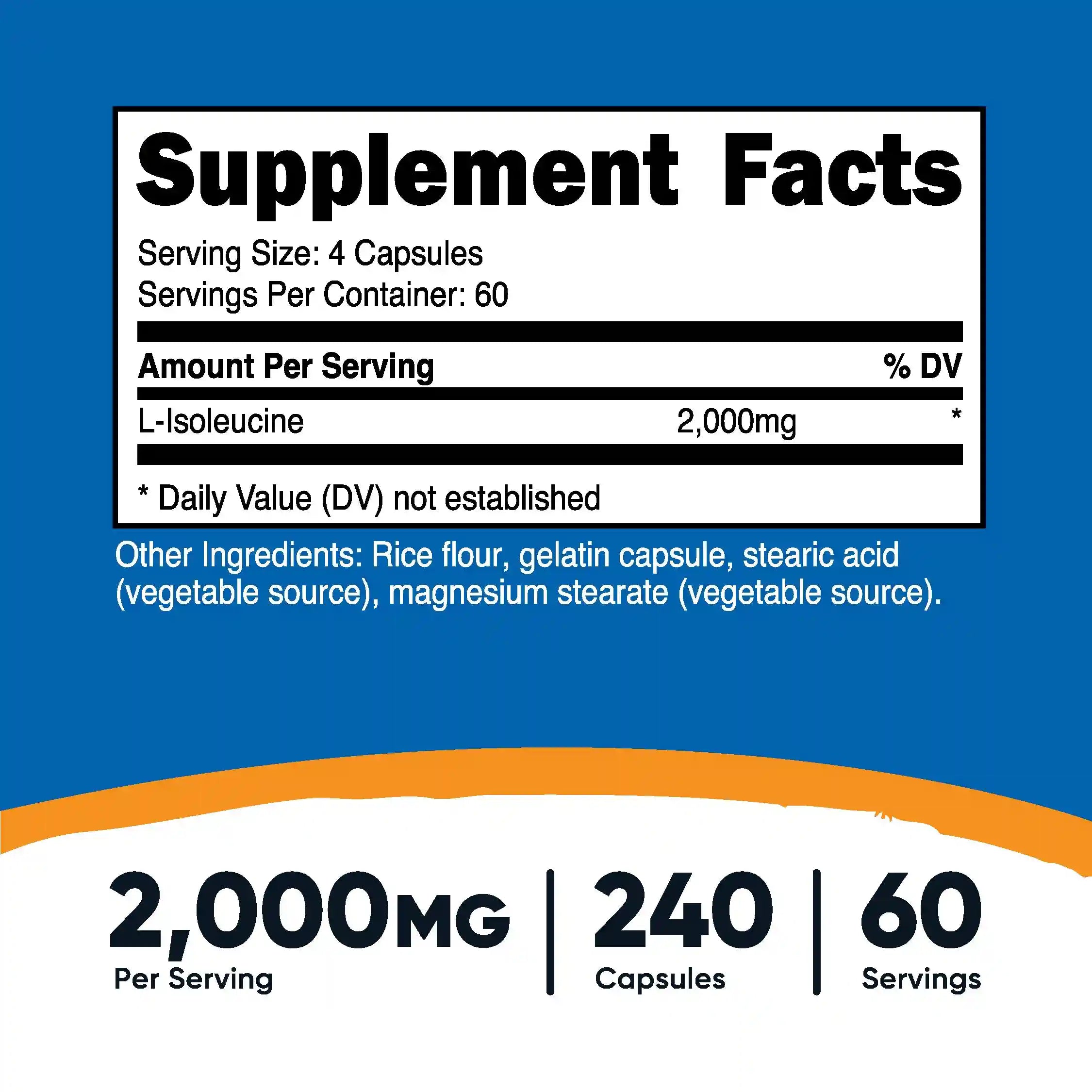 Nutricost L-Isoleucine Capsules
