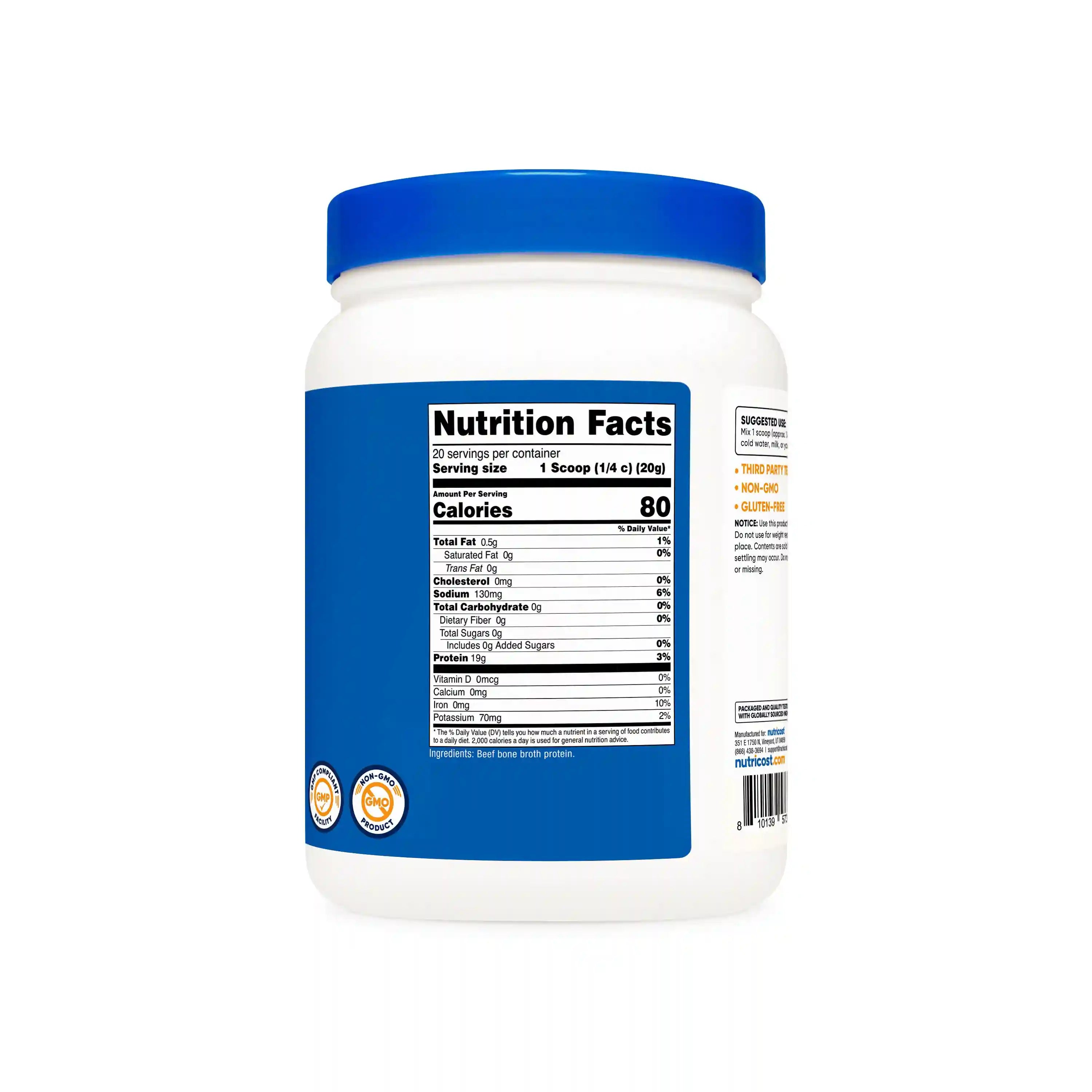 Nutricost Beef Bone Broth Powder