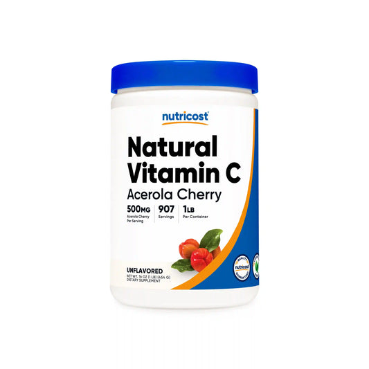 Nutricost Natural Vitamin C (Acerola Cherry) Powder