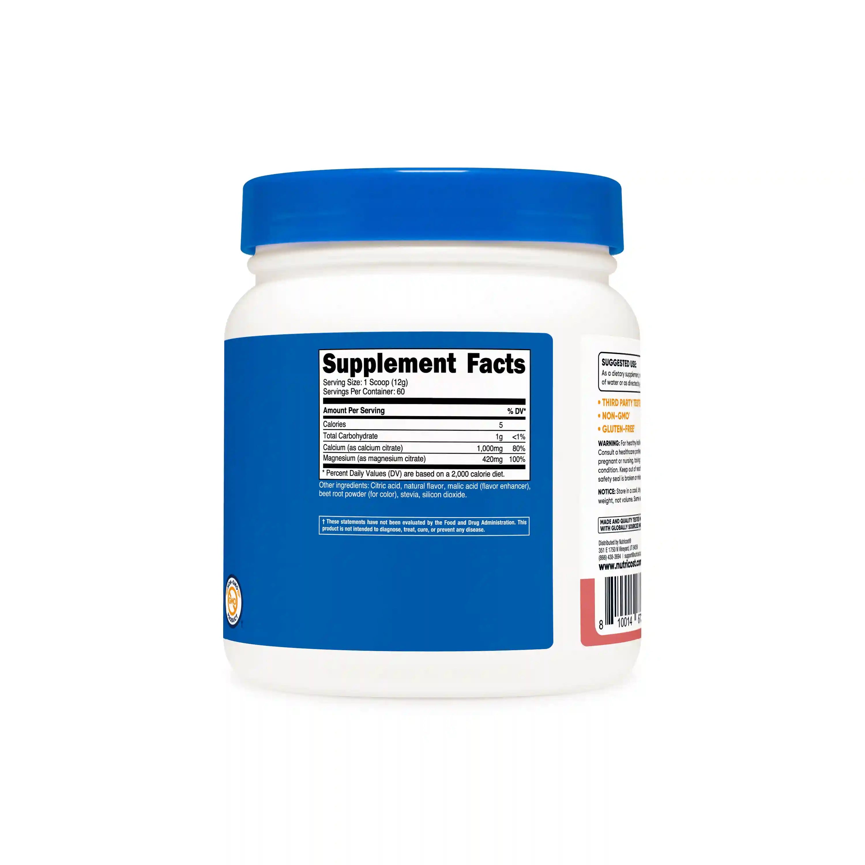 Nutricost Calcium Citrate + Magnesium Citrate Powder