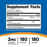 Nutricost Vanadium (With Chromium) Capsules