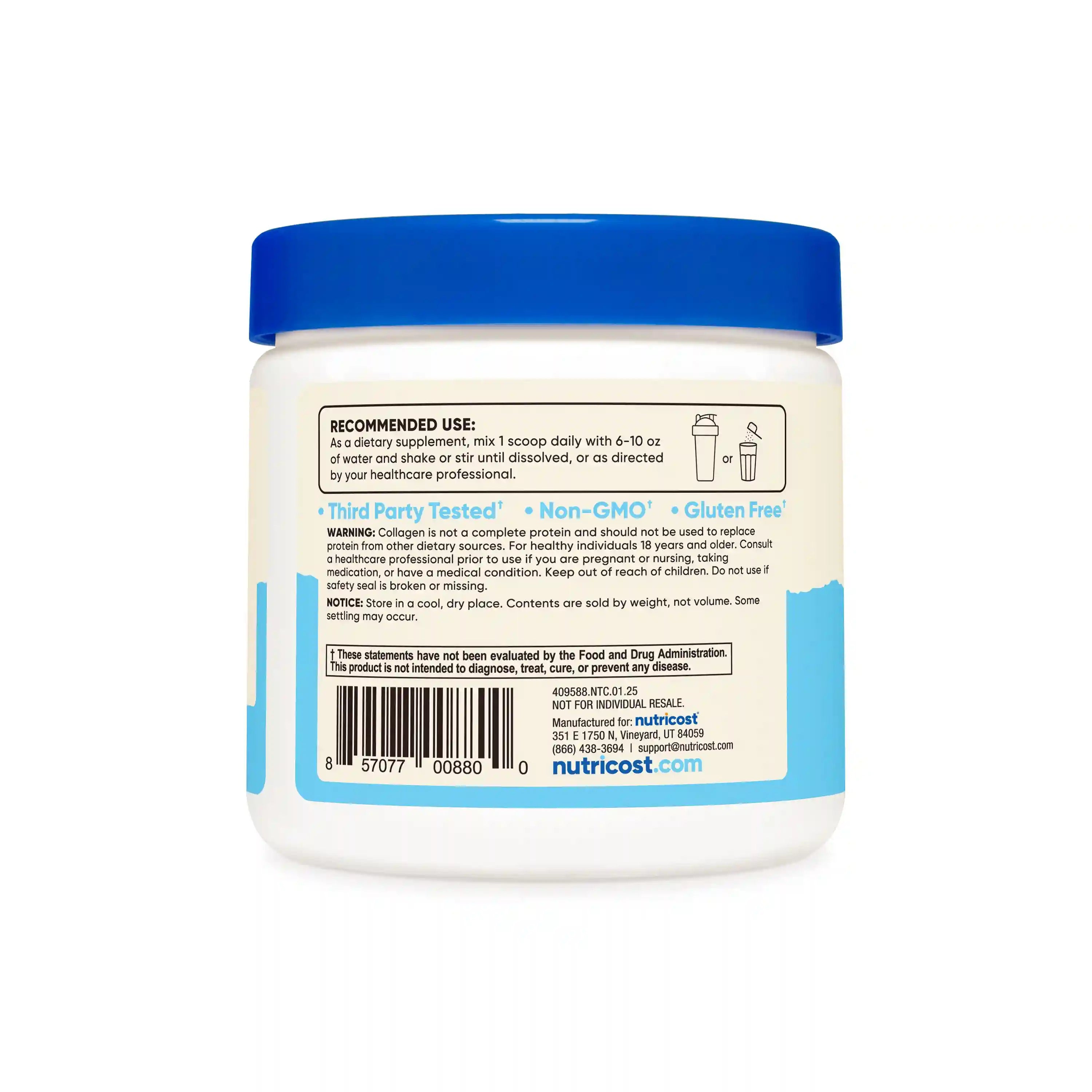 Nutricost Grass-Fed Bovine Collagen Hydrolysate Powder