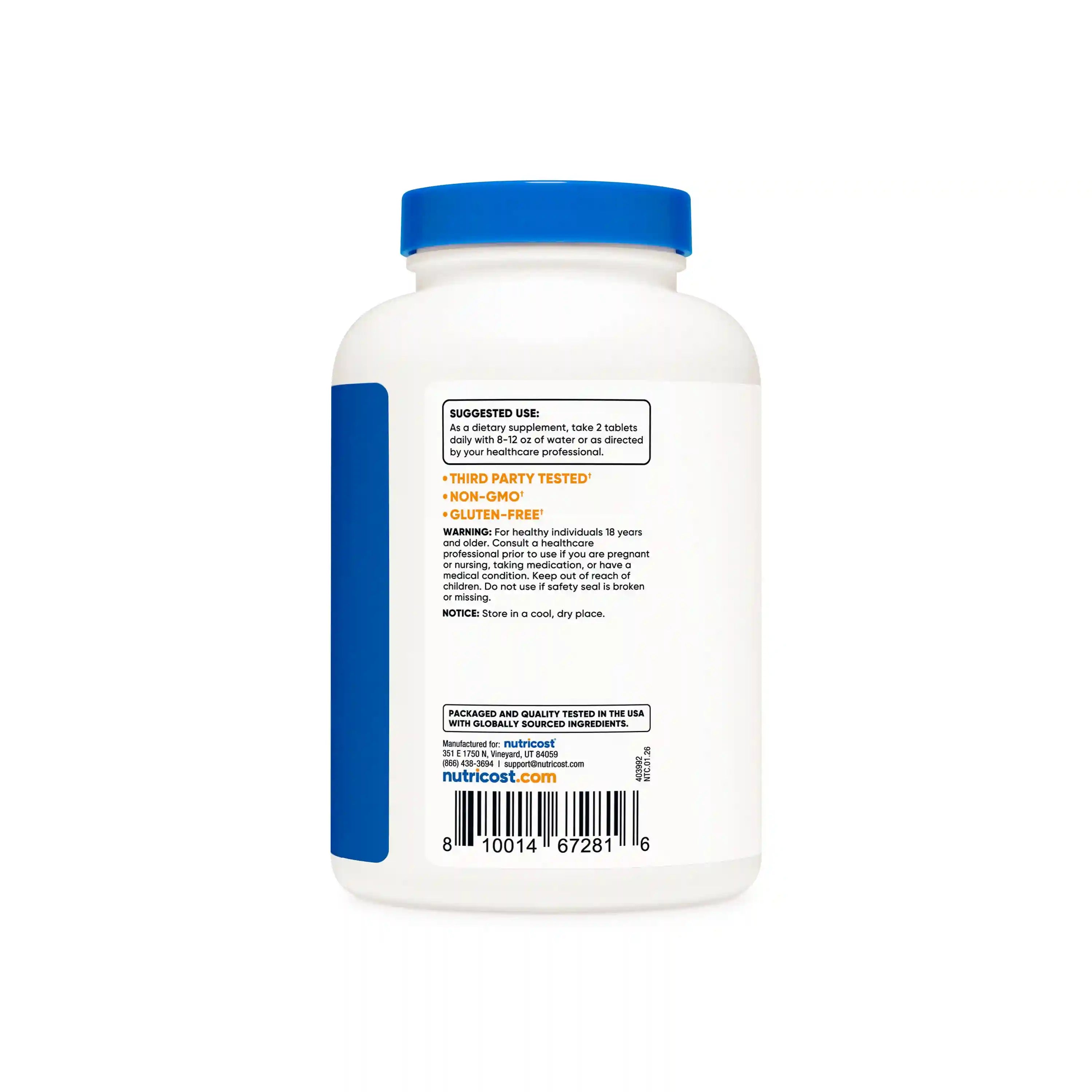Nutricost Calcium + Vitamin D3 Tablets
